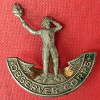 The Observer Corps - White Metal Cap Badge.