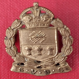 1st & 2nd Battalions Sheffield Volunteer Defence Corps (V.T.C) - Gilding Metal Cap Badge.