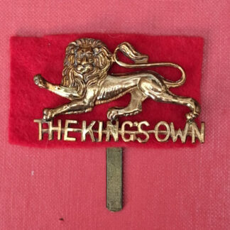 The King's Own (Royal Lancaster Regiment) - Gilding Metal Cap Badge.