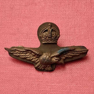 The Royal Air Force - King's Crown Gilding Metal Forage Cap Badge.