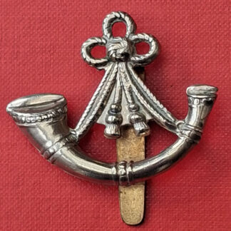 The Oxfordshire & Buckinghamshire Light Infantry - White Metal Cap Badge.