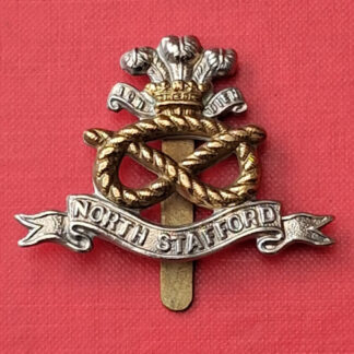 The North Staffordshire Regiment - Bi metal Cap Badge.
