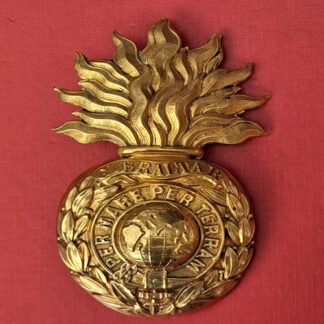 The Royal Marines Artillery  - N.C.O's Gilt Helmet Plate.