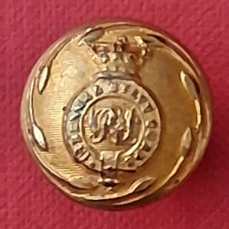 (India) Bengal Staff Corps - Queen Victoria's Crown 19mm Gilt Screw Post Button.