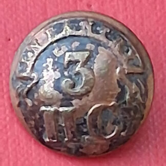 (India) 3rd Hyderabad Contingency Infantry - 22mm Brass Button.