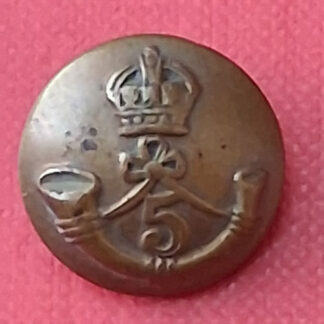 (India) 5th Mahratta Light Infantry - King's Crown 18mm Brass Button.