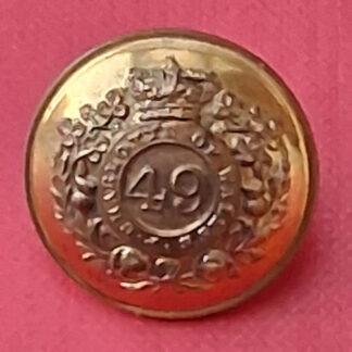 49th (Or The Princess Charlotte Of Wales's Or  Hertfordshire) Regiment Of Foot - Officer's 25mm Rimmed Button.