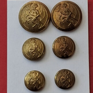 The Inns Of Court And City Of London Yeomanry - Officer's & Other Ranks 25,19 &16mm Buttons .