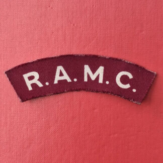 WW2 Royal Army Medical Corps - Printed Shoulder Title.