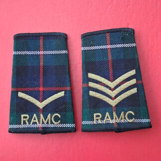 Royal Army Medical Corps - Tartan Sergeants & Lance Corporals Rank Slides.