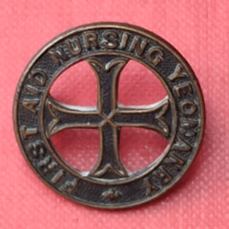 The First Aid Nursing Yeomanry - Bronzed Collar Badge.