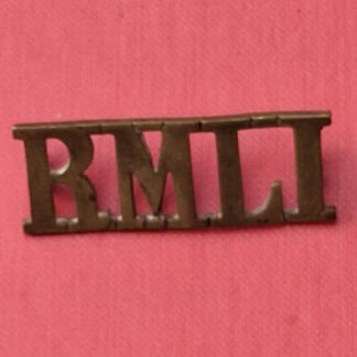The Royal Marine Light Infantry - Gilding Metal Shoulder Title.