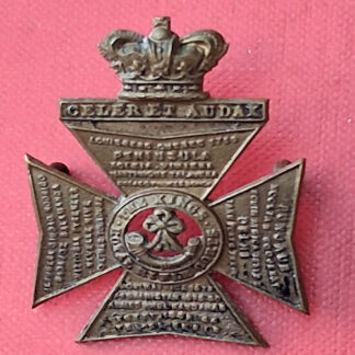The King's Royal Rifle Corps - Queen Victoria's Crown Gilding Metal Cap Badge.