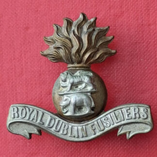 The Royal Dublin Fusiliers - Bi Metal Cap Badge.