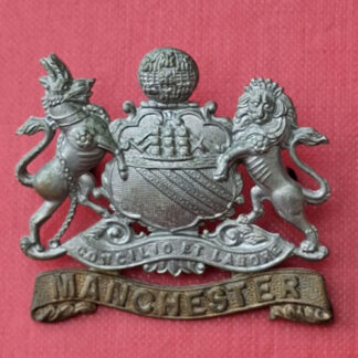 The Manchester Regiment - Bi Metal Edwardian Lugged Cap Badge.