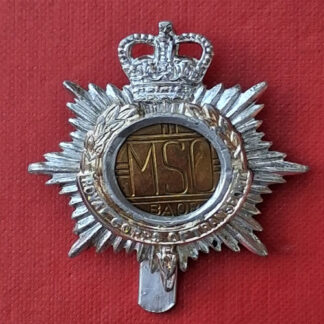 The Mixed Services Organisation - Gold & Silver Anodised Cap Badge.