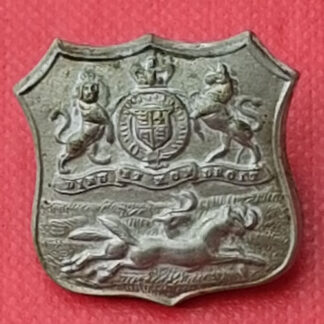 (South Africa) The Durban Light Infantry - White Metal Cap Badge.