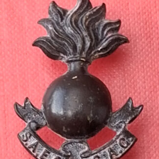 (South Africa) The South Africa Engineers Corps - Blackened Metal Collar Badge.