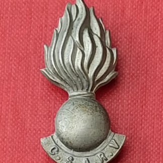 (South Africa) The Central South African Railway Volunteers - White Metal Cap Or Collar Badge.