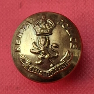 The Kenya Police - King's Crown 21mm Brass Button.
