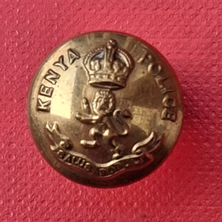 The Kenya Police - King's Crown 15mm Brass Button.