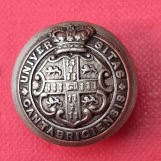Cambridge University Rifle Volunteers - Queen Victoria's Crown 23mm White Metal Button.