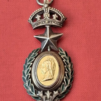 Queen Victoria Golden Jubilee Medal -  Silver Gilt & Enamelled Dated June 21st 1887.