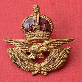 The Royal Air Force - King's Crown Gilt & Enamelled Sweetheart Badge.