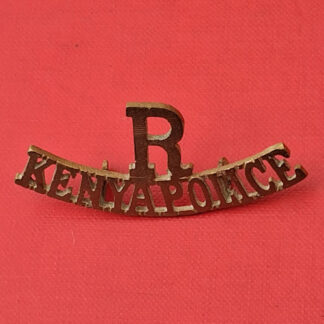 The Kenya Police Reserves - Gilding Metal Shoulder Title.