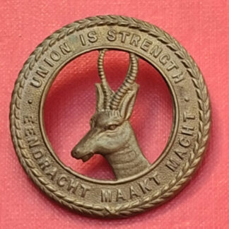 (South Africa) South African Union Defence Force, General Service - Gilding Metal Cap Badge.