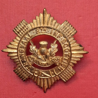 (South Africa) Transvaal 8th Infantry Scottish - Gilding Metal Cap Badge.