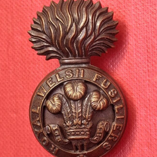 The Royal Welsh Fusiliers - Officer's Service Dress Cap Badge.
