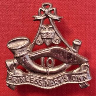 10th Princess Mary's Own Gurkha Rifles - White Metal Cast Pouch Badge.