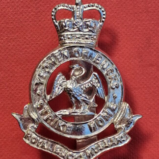 The Bucks Hussars - Silver Anodised Cap Badge.