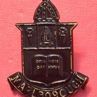 Marlborough College C.C.F - Blackened Brass Cap Badge.