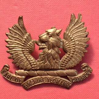 The Ayrshire Yeomanry - Gilding Metal Cap Badge.