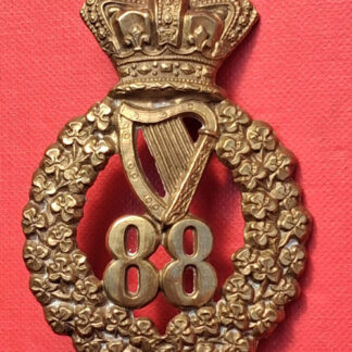 88th (Connaught Rangers) Of Foot - Queen Victoria's Crown Brass Glengarry Badge.
