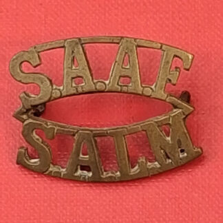 (South Africa) South Africa Air Force - Gilding Metal Shoulder Title.
