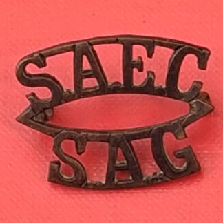 (South Africa) South Africa Engineer Corps - Gilding Metal Shoulder Title.