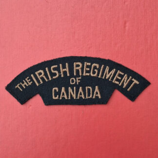 (Canada) The Royal Irish Regiment Of Canada - Woven Cloth Shoulder Title.