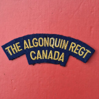 (Canada) The Algonquin Regiment Of Canada - Woven Cloth Shoulder Title.