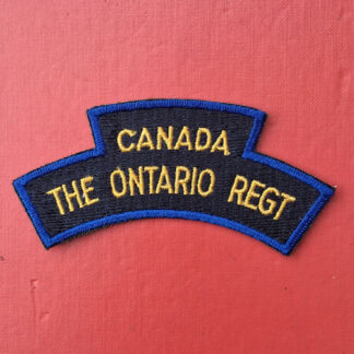 (Canada) The Ontario Regiment - Woven Cloth Shoulder Title.