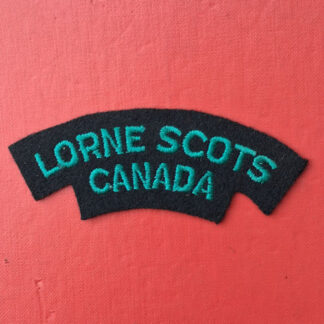 (Canada) The Lorne Scots Of Canada. Woven Cloth Shoulder Title.