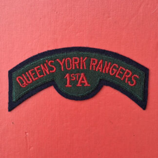 (Canada) The Queen's York Rangers (1st American's) - Woven Cloth Shoulder Title.