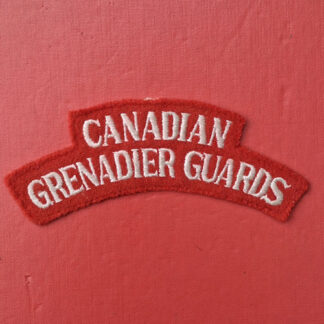 (Canada) The Canadian Grenadier Guards - Woven Cloth Shoulder Title.