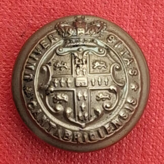 Cambridge University Rifle Volunteers - Queen Victoria's Crown 24mm White Metal Button.