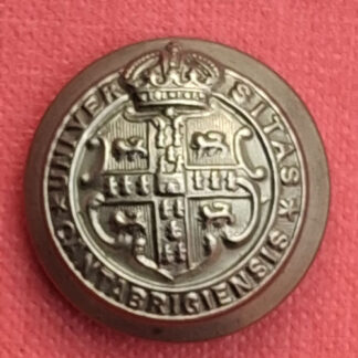 Cambridge University Rifle Volunteers - King's Crown 24mm White Metal Button.