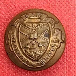 Edinburgh University O.T.C - 18mm Brass Button.