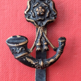 The 6th King's Liverpool Regiment - Blackened Cap Badge.