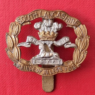 The South Lancashire Regiment - Bi Metal Cap Badge.